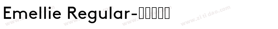 Emellie Regular字体转换